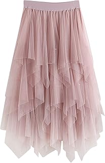 Women's Tulle Skirts Tie Dye Tiered Layered Tutu Skirt,...