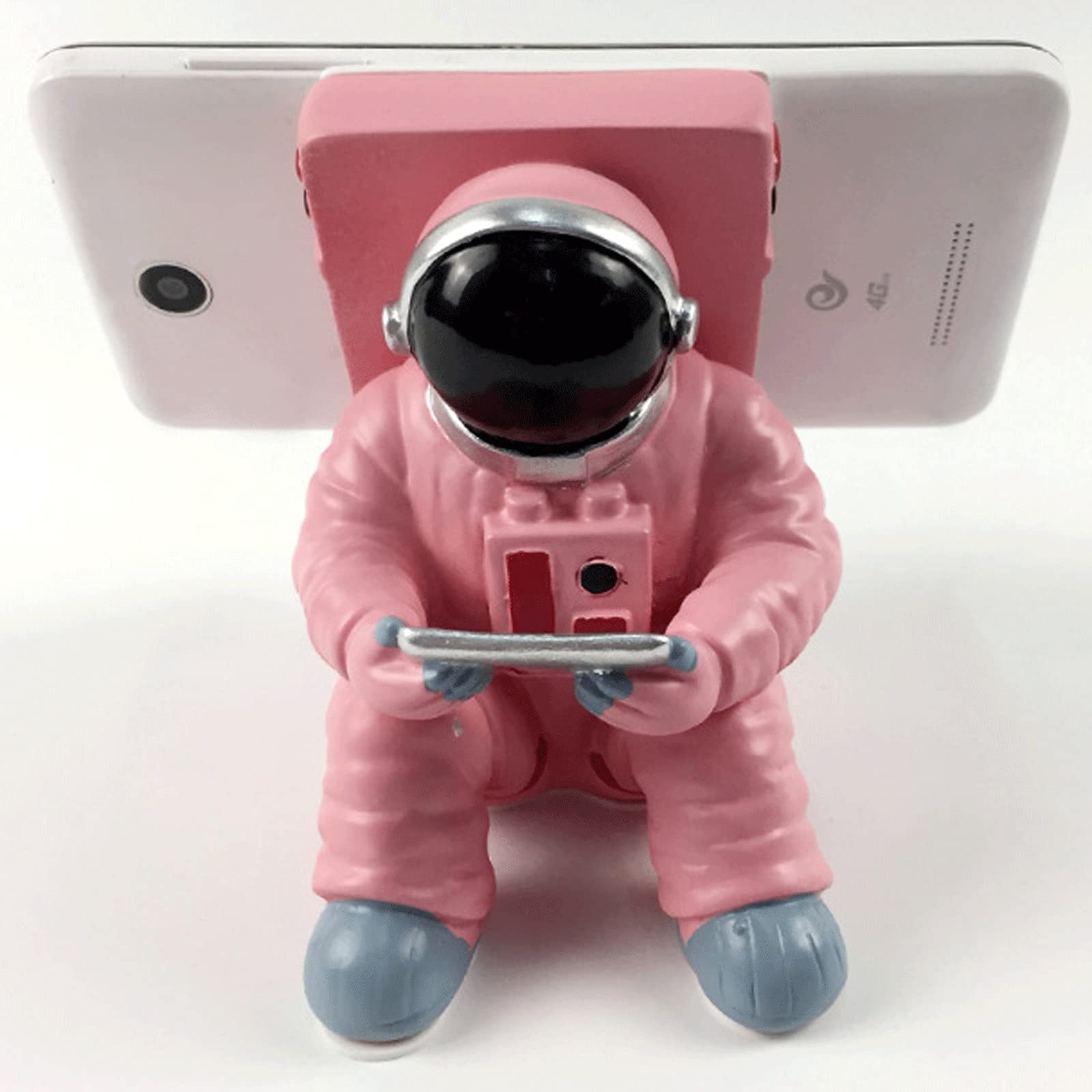 Support téléphone portable bureau astronaute rose idéal pour libérer vos mains en cuisinant