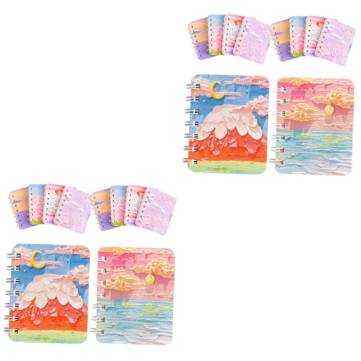 Gadpiparty 2 Pezzi Quaderni Spirale Artistici Notebooks Random per Studenti Ufficio per Personale
