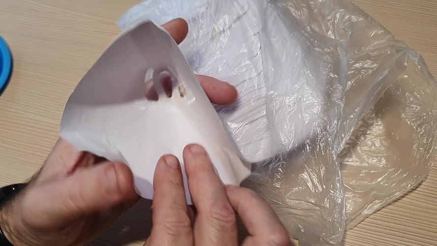 200 Filtri Vernice Monouso + Imbuto Silicone - Per Verniciature Auto, Legno, Con Rete Nylon, Diametro 13cm - Foto 7