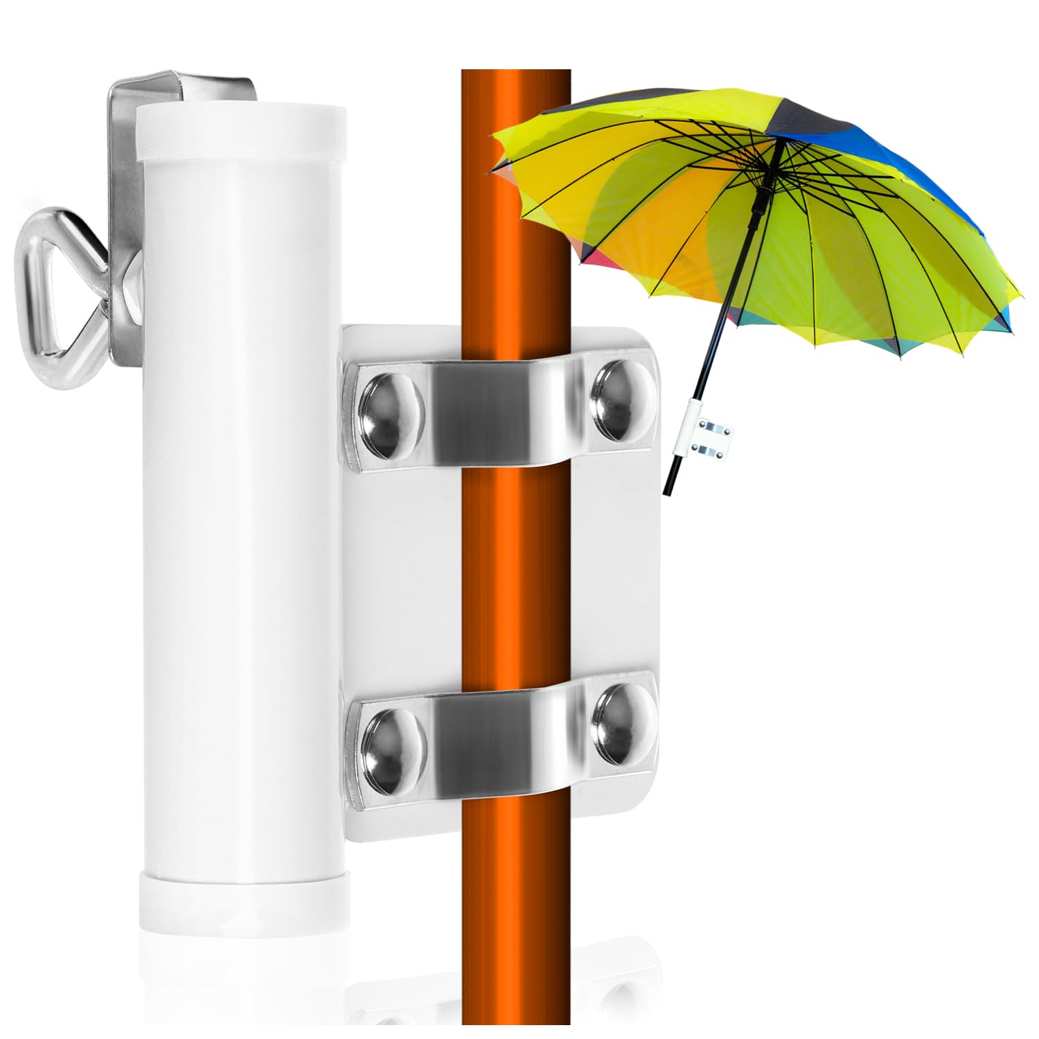 4happy Balkon Schirmhalter - Platzsparende Halterung Für Sonnenschirme Bis 2m