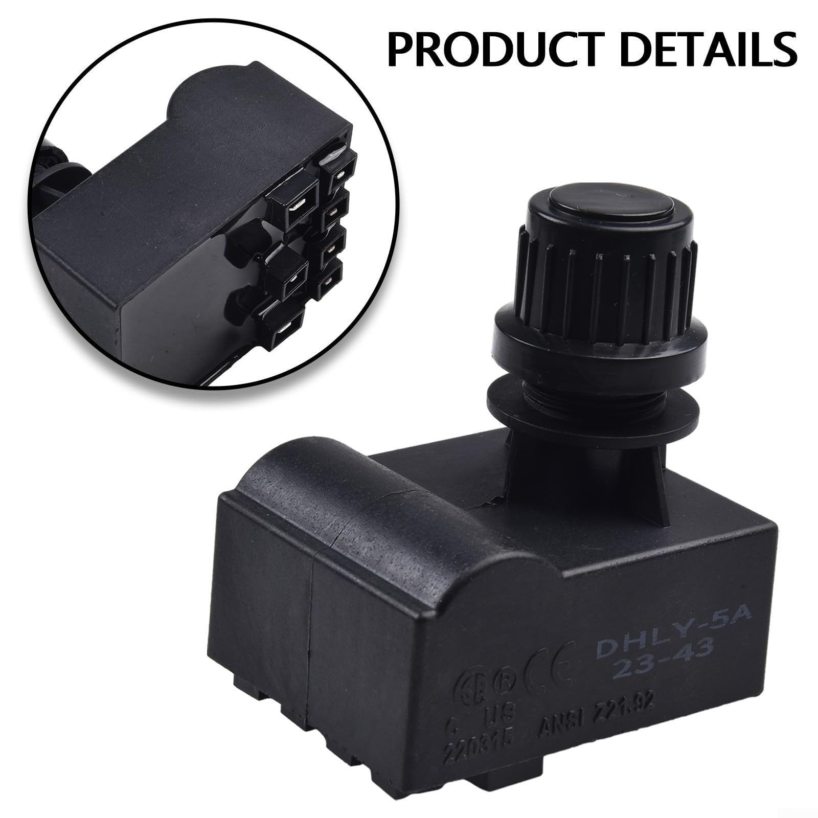 Kit modulo di accensione elettronica per barbecue Charbroil 463644220 463241013 2-5 uscite parti di ricambio per sistema di accensione grill a gas con fili di accensione e pulsanti (4 teste)
