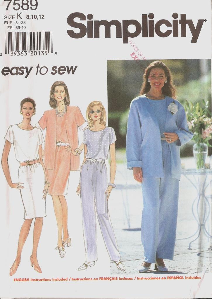 Patron robe et combi Simplicity 7589 pour créer votre tenue de bureau