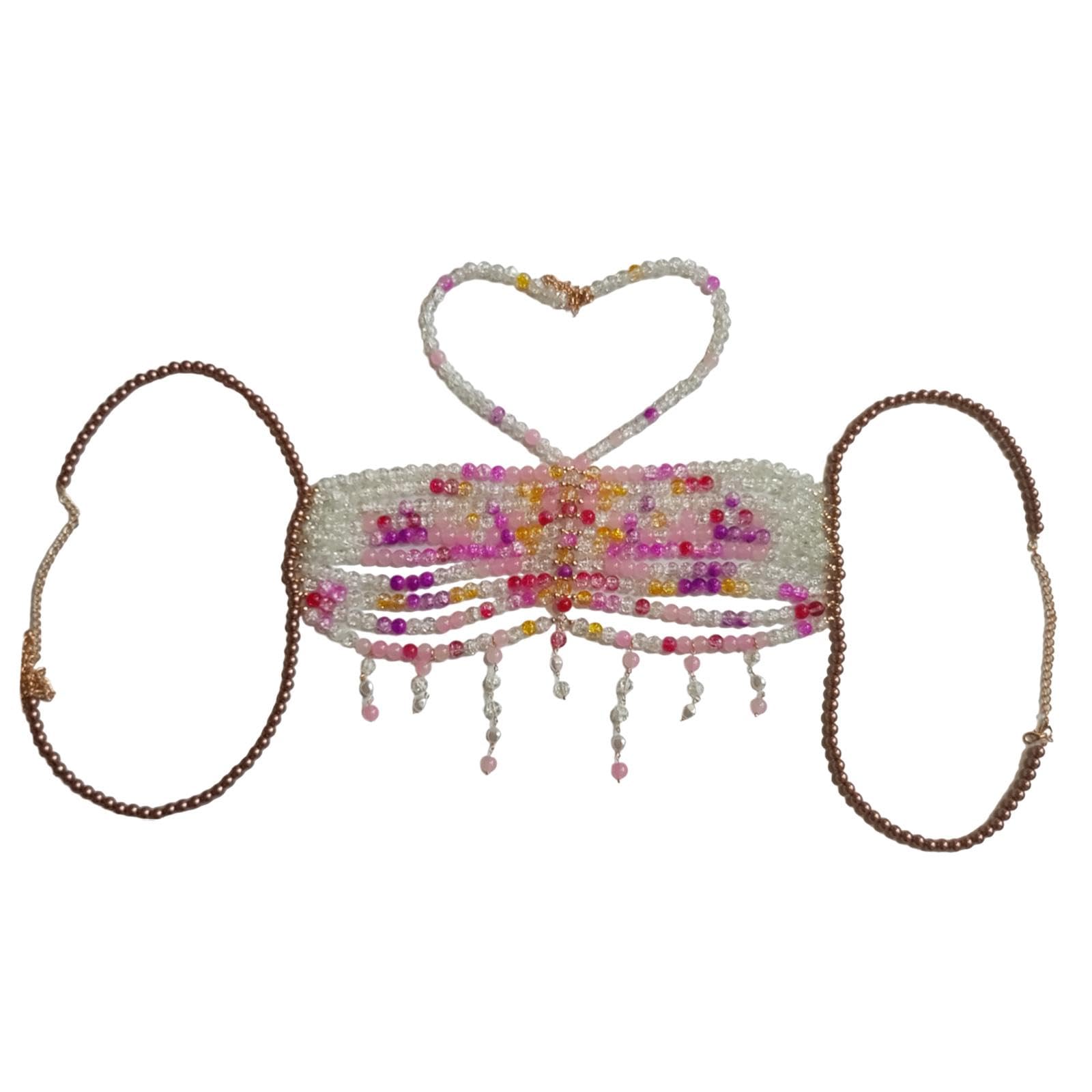 club bollywood BNF®Beaded Body Chain Fashion Breathable Colorful Beading Chain Bra Chest Chain|Clothing, Shoes & Accessories | Womens Clothing | Tops & Blouses-picture-51