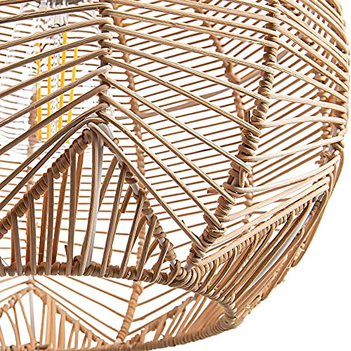 Plafonnier bambou réglable avec douille universelle E27 E26 - 5