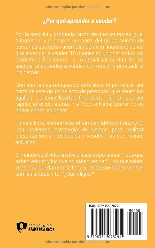 Miniatura 2 de El Vendedor Millonario - Yudis Lonzoy 6 pasos estratégicos para vender más con menos esfuerzo (Spanish Edition)