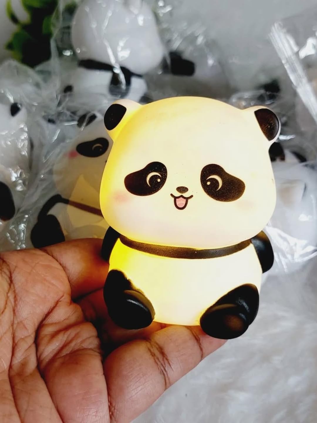 Cute Mini Panda Night Light – Yellow LED Decorative Lamp for Kids, Girls, Boys, Teens, Bedroom Room Decor – Adorable Gift for Birthday, Valentine’s Day, Christmas – Battery Included-image-42