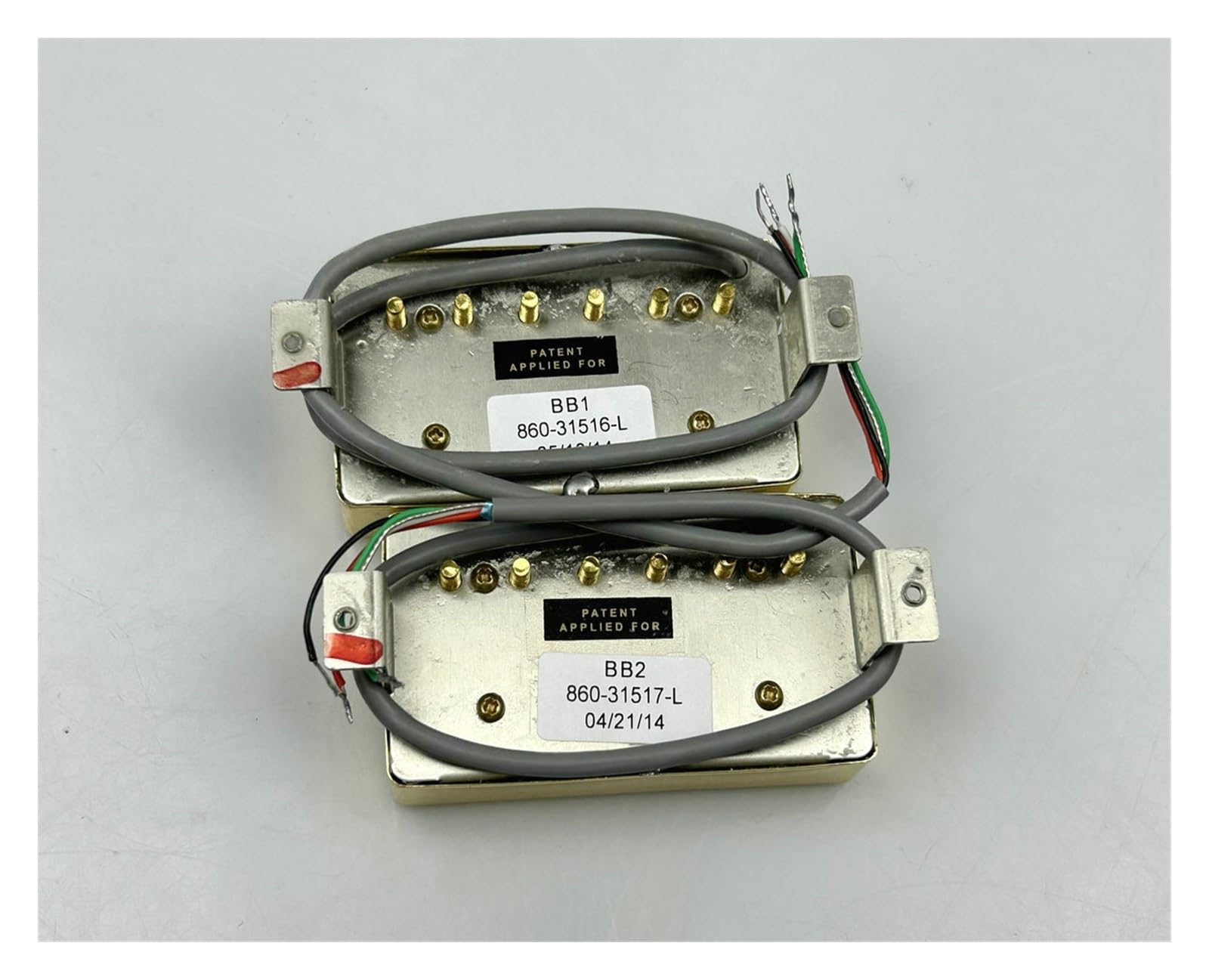 electrica de Pastilla 1 Juego para Pastillas De Guitarra LP Humbucker Pickup 4C para Guitarra Eléctrica (Color : Gold 1C Metal Wire)