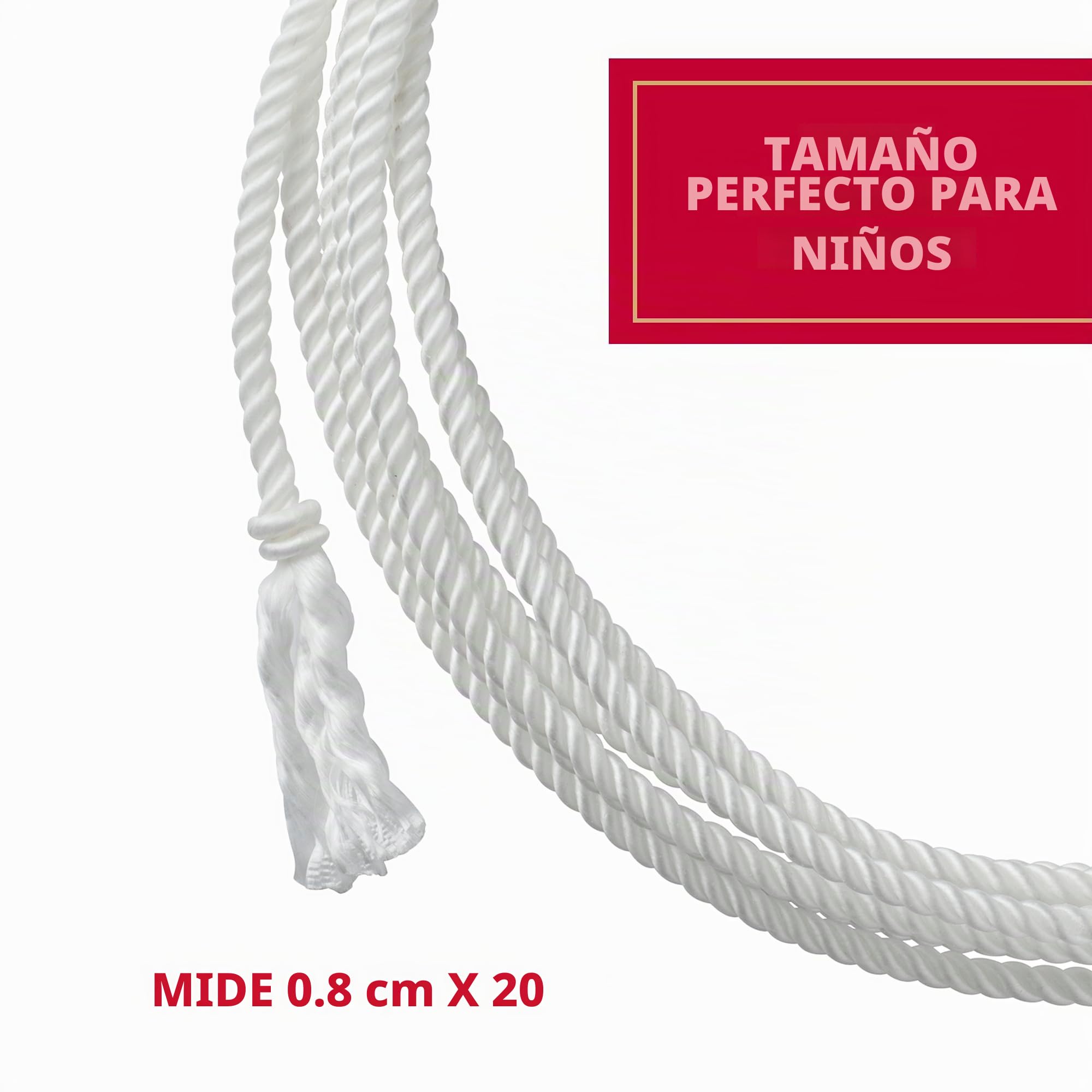 Weaver Equine - Cuerda de Nailon Encerado para niños, Cuerda de Vaquero Ligera para práctica, Cuerdas de Lazo Colorido para niños, 5/16 Pulgadas x 20 pies