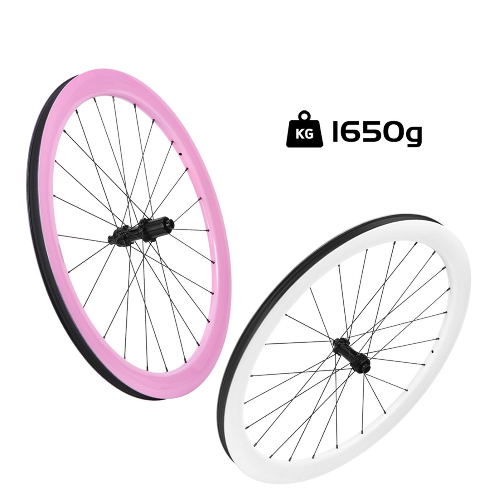 Zestaw kół z włókna węglowego 700C do rowerów szosowych, 50 mm Center Lock, koła 100x142 mm, 24 szprychy przednie i tylne dla kasety 8/9/