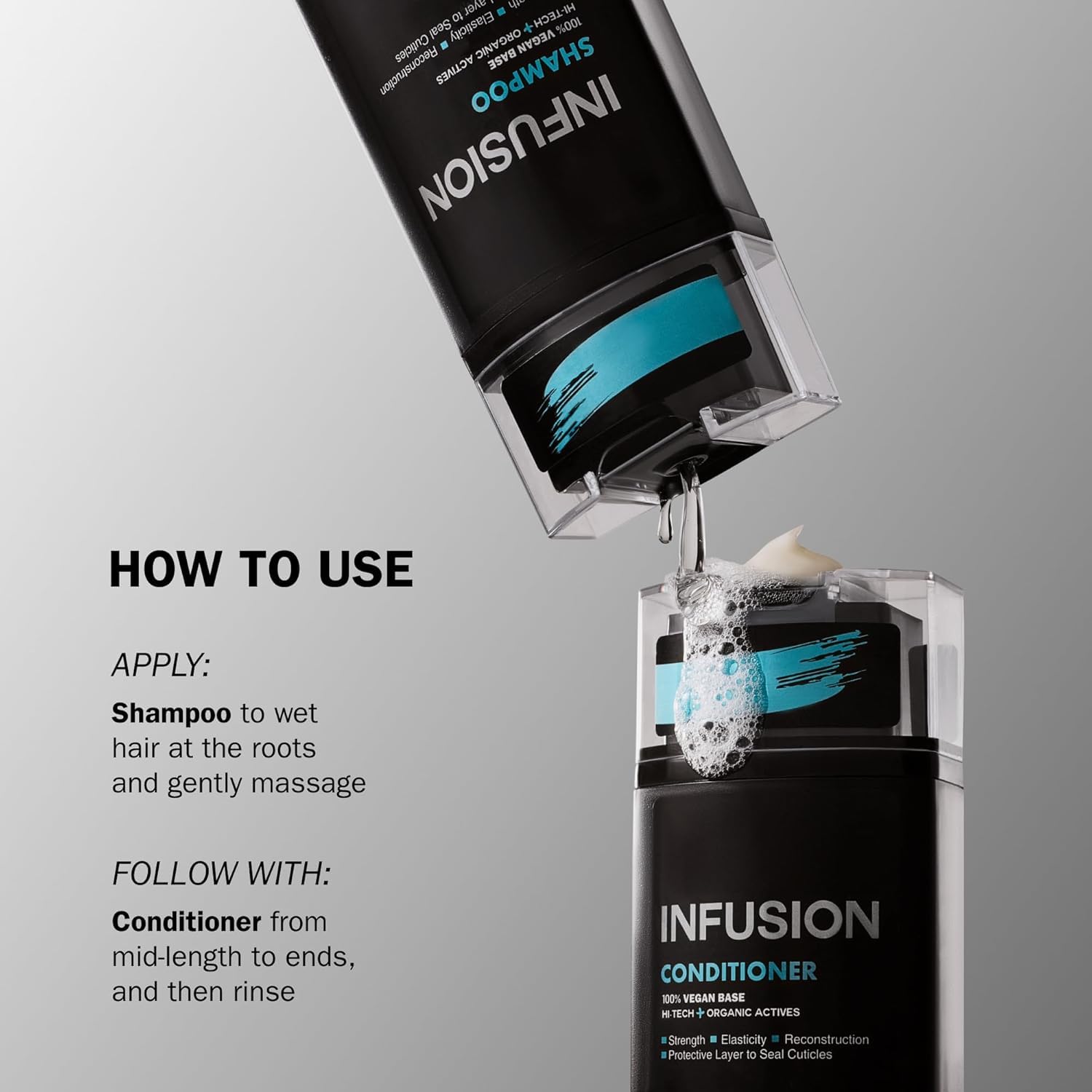 TRUSS Infusion Anti-Aging Repair Shampoo for Dry, Damaged Hair, 300 ml