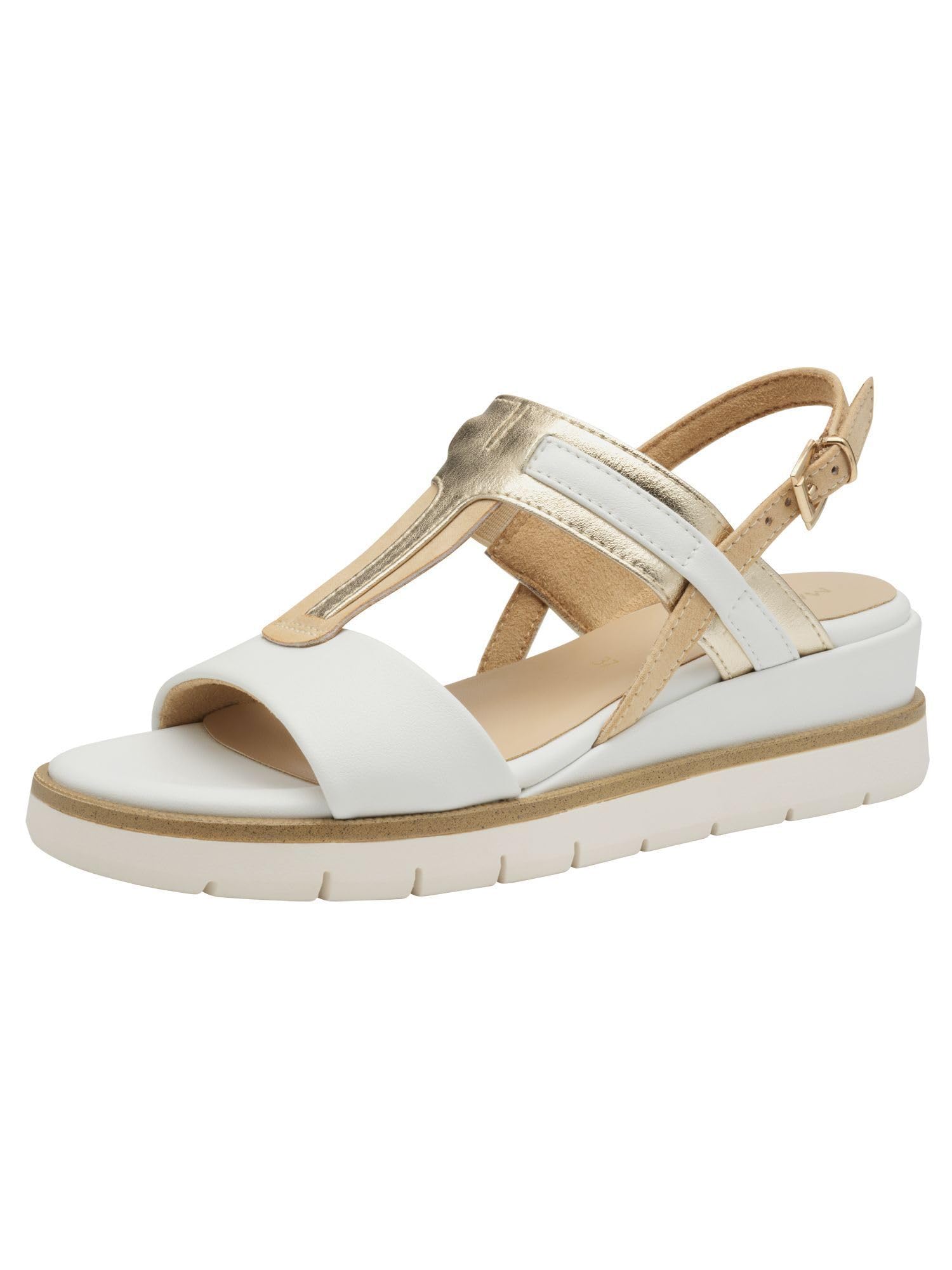 MARCO TOZZI Women's 2-28711-44 Sandals, White, 8 UK