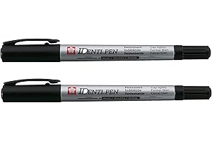 Identipen Dual-Ended Black Markers for Precise Writing and Color-Coding