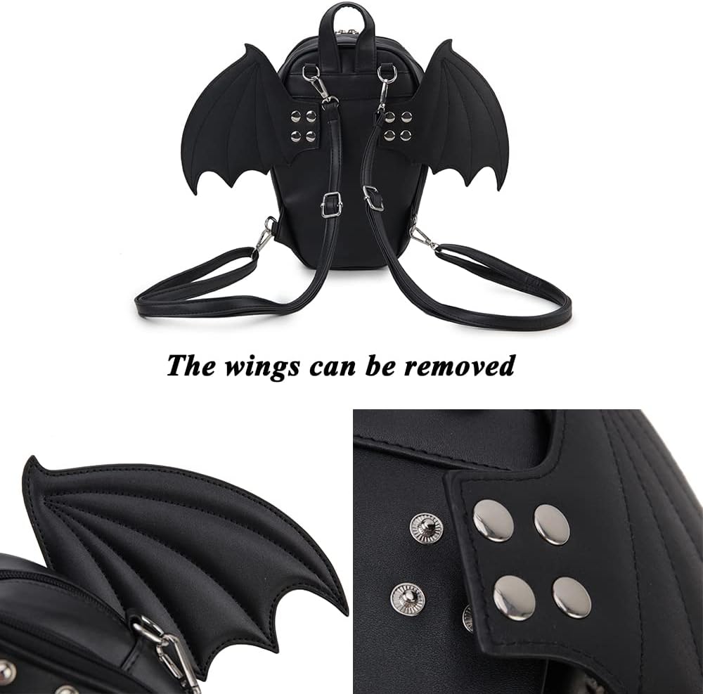 Gothic Coffin Shape Fashion Purses and Handbags for Women Halloween Shoulder Bag Backpack - Image 7