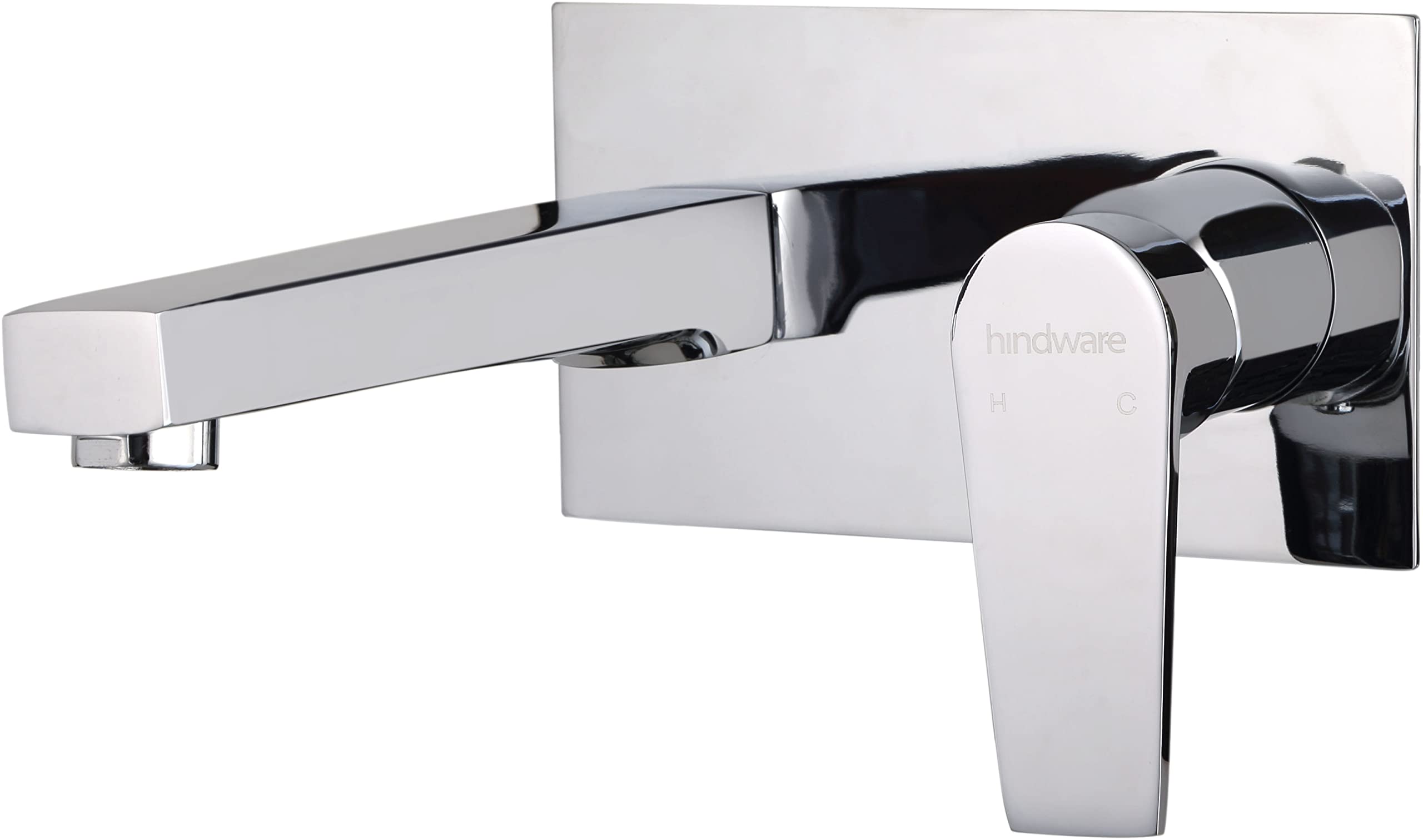 Hindware Italian Collection F360017CP Element Exposed Part Kit of Single Lever Wall Mounted Basin Mixer with 200mm Spout, Brass with Chrome Finish | Body Not Included (B0BCQT89NJ) Amazon Price History, Amazon Price Tracker