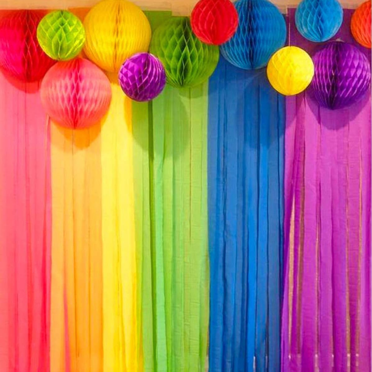 Crepe Paper Streamer Paper Roll 10 Rolls for Wedding Decorations Xmas