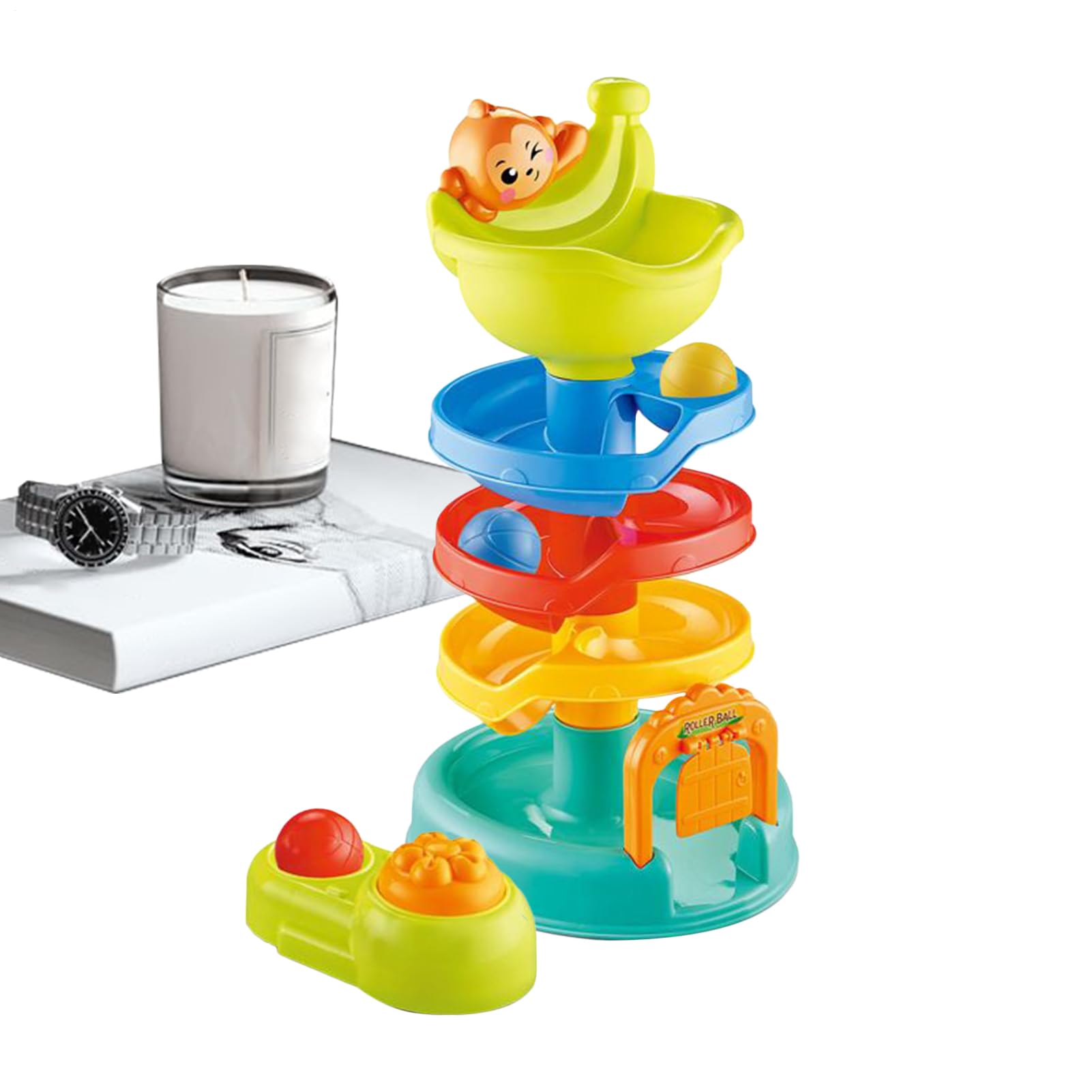 Juego de Juguete de Caída de Bolas - Juguete de Torre de Bolas para Bebés | Actividad De Mesa Apilable Para Bebés De 18 Meses En Adelante Primeros Juegos