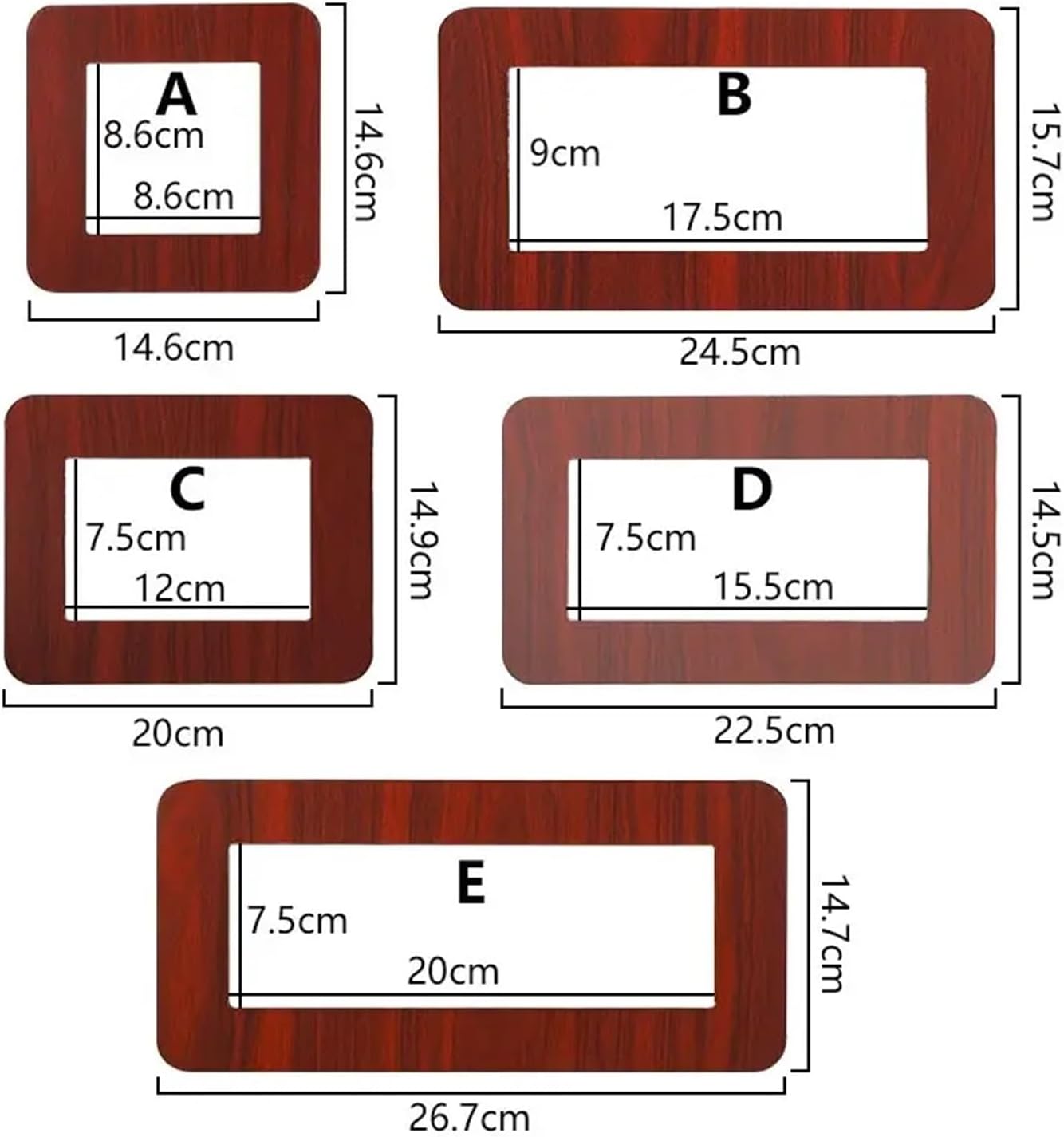 Light Switch Cover 6 Pcs Decorative Protective Covers For Light Switches, Aluminum Socket Frames, And Wall Stickers For Bedroom Accessories Home Decor(05-1PC)