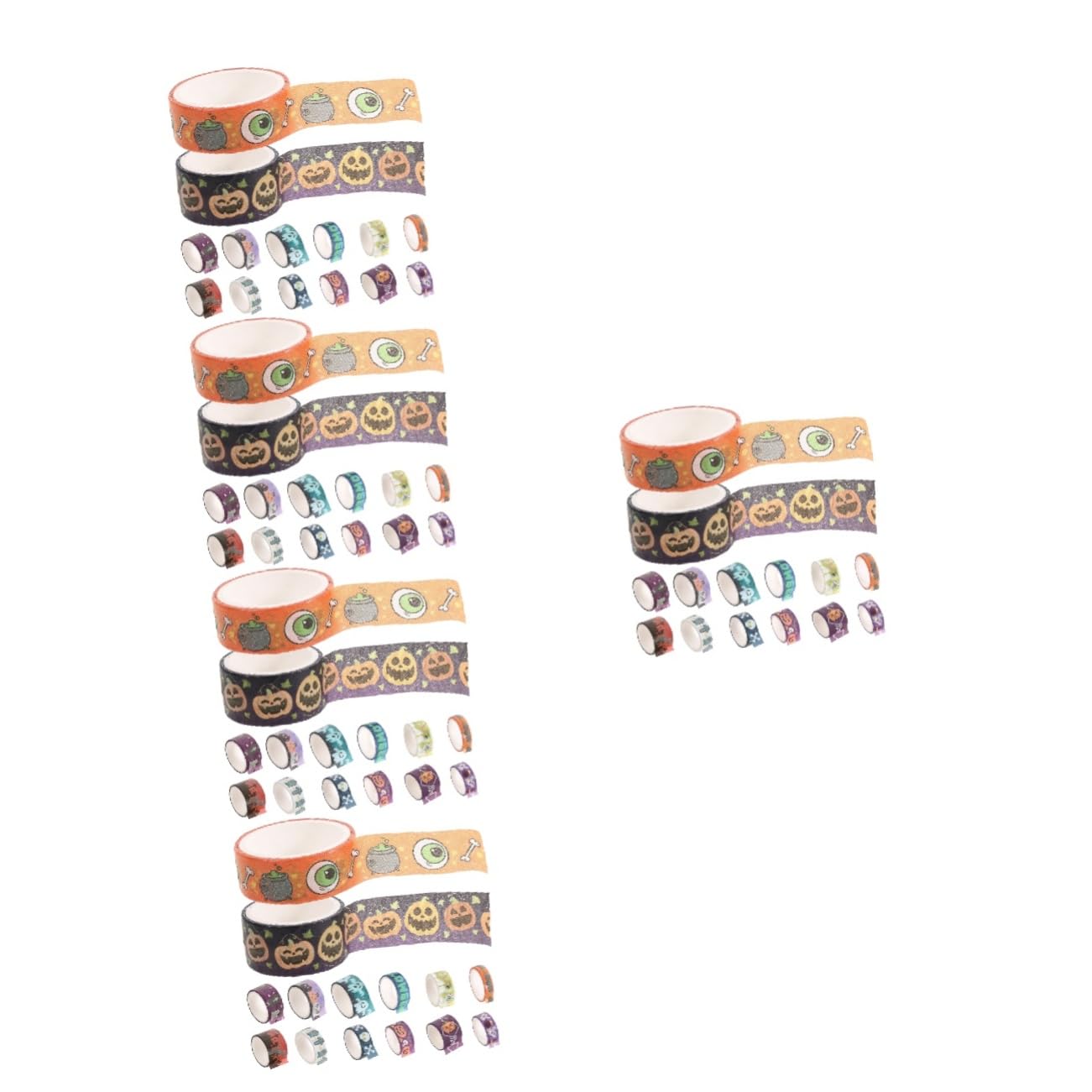 SHINEOFI 5 Series Cinta Festiva Víspera De Todos Decoración De Halloween Embalaje Cinta Con Tema De Halloween Cinta Washi Para Álbumes De Recortes 14 Rollos*5