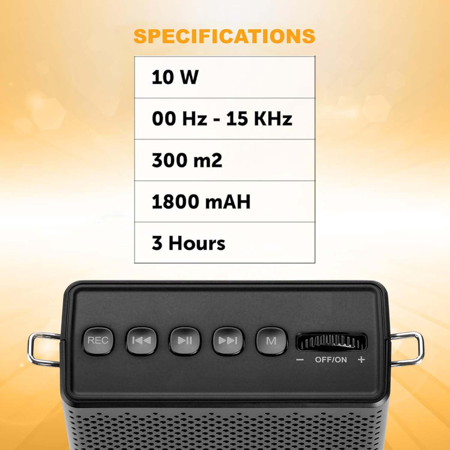 Mini amplificador de voz portátil, micrófono y altavoz portátil con cable recargable incorporado con banda para la cintura, sistema PA de megáfono Bluetooth compatible con MP3, auxiliar para profesore