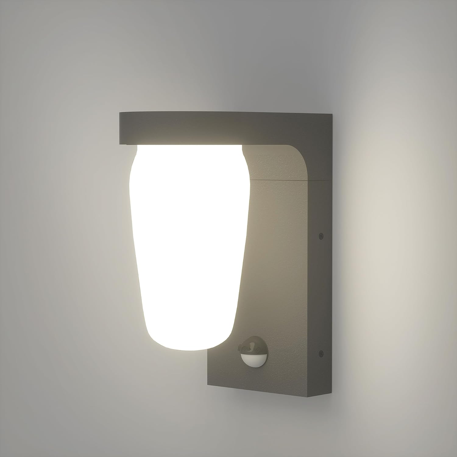 FLORNIA Outside LED Wall Light with Motion Sensor, Outdoor Light Main