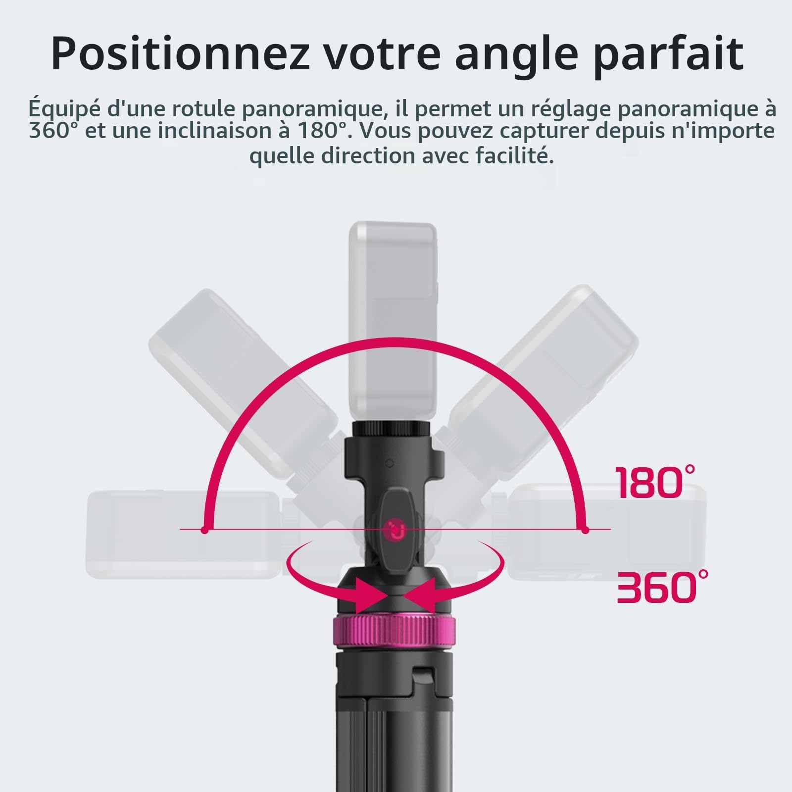 ULANZI MT-89 Trépied de Lampe en Aluminium, 208cm trépied Extensible Portable, Support pour Appareil Photo et éclairage, pour Studio Photographie Extérieure Lumière Anneau Flash Boîte à lumière