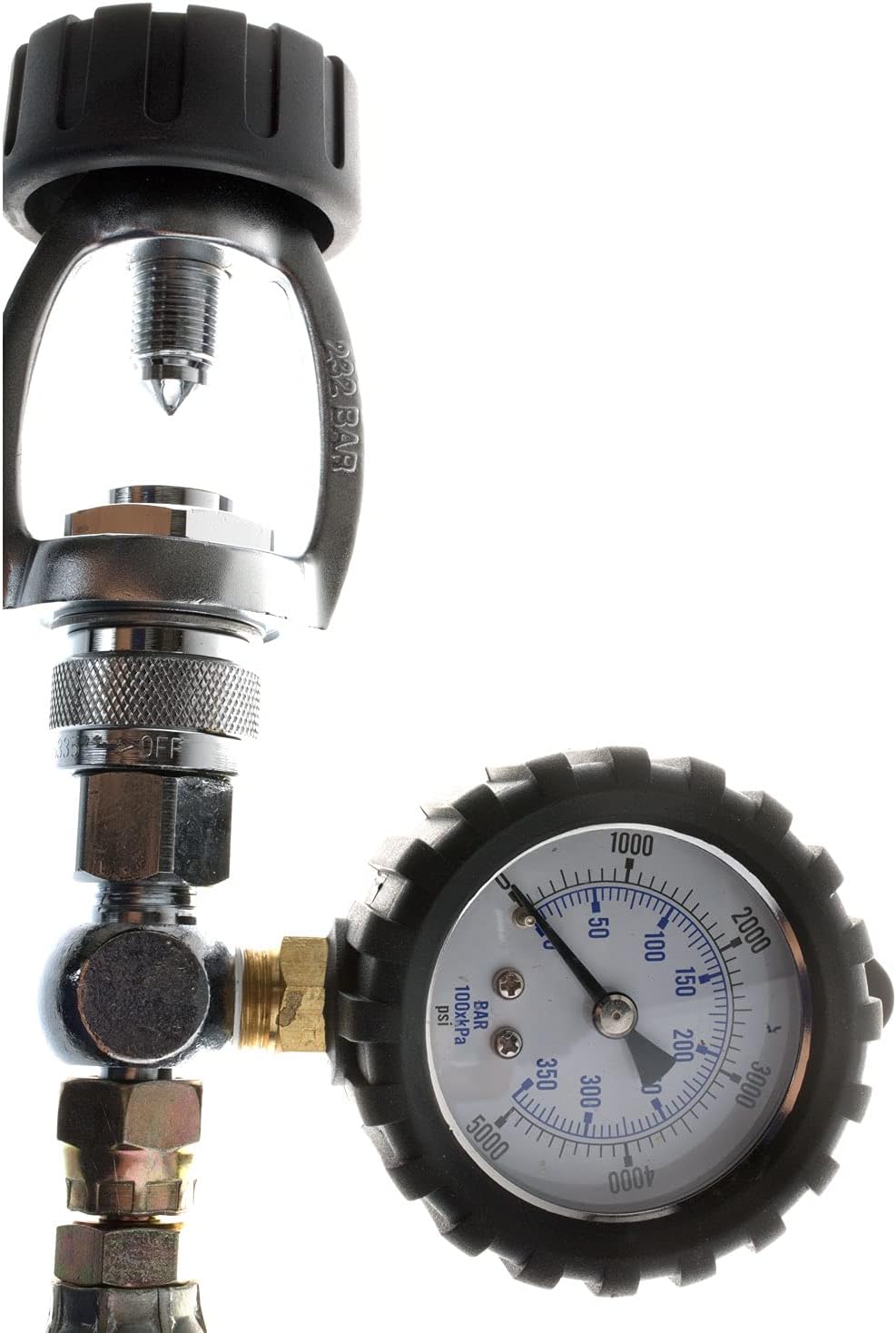 Tank to Tank Equalizer with Pressure Gauge - Din With Pressure Gauge