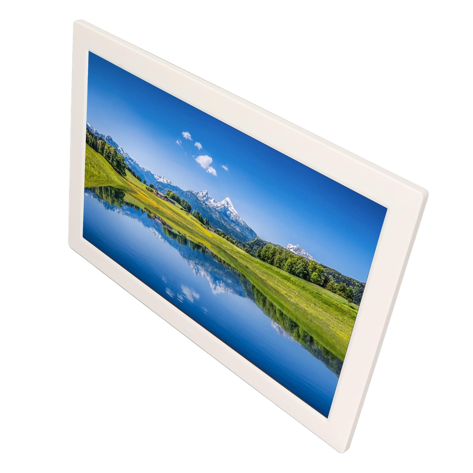 17 Zoll Digitaler Bilderrahmen mit Fernbedienung, 1440 X 900 16:10 IPS Elektronischer Video Bilderrahmen, Unterstützt USB/MMC/TF, für Freunde, Familie, Keine WiFi