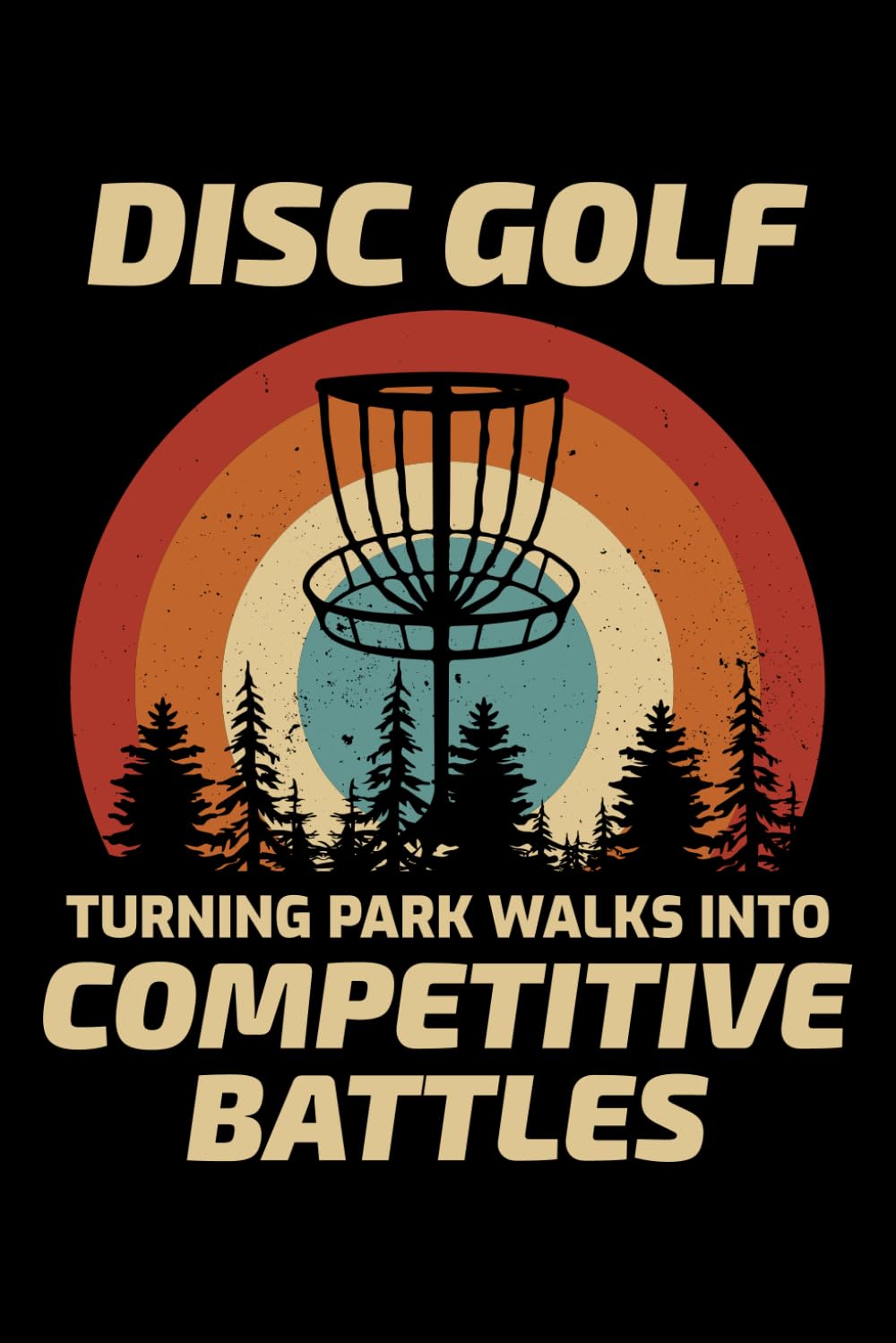 Disc Golf - Turning Parks Walks into Competitive Battles: Disc Golf Frisbee Golf Blank Lined Journal Notebook Diary