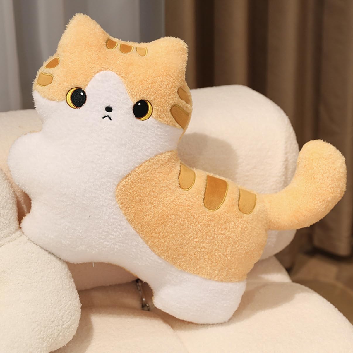 Amazon.co.jp: ネコ ぬいぐるみ 茶トラ サバトラ 抱き枕 小さい 白黒猫