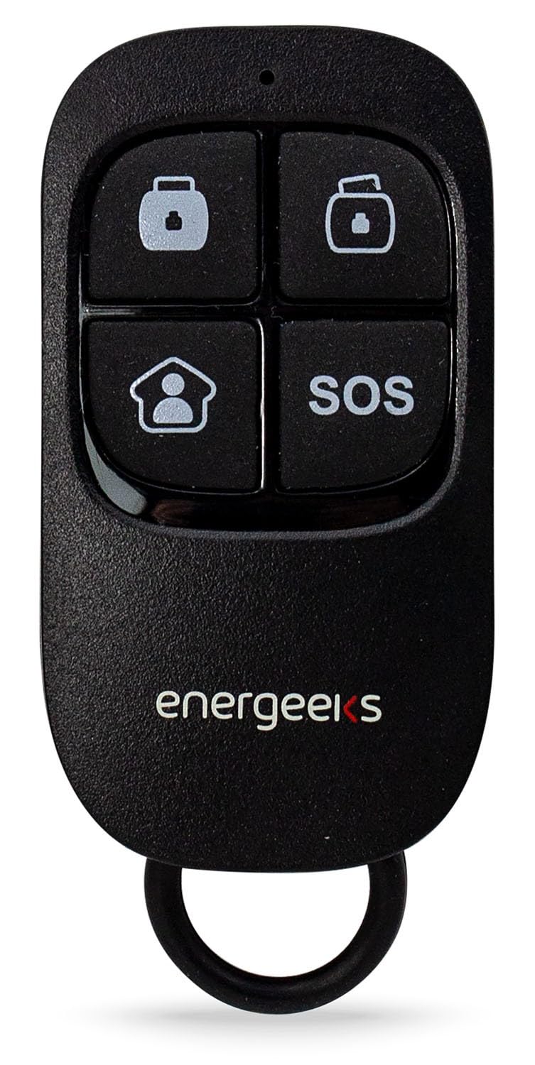 Energeeks - Mando a Distancia Adicional para Sistemas de Alarma AW002PLUS y AWG002 - Control Total - Sin Cables - Botón SOS