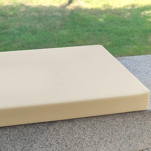 Miniatura 9 de BOMATY Cojín rectangular para asiento de muebles de interiores y exteriores, personalizado para columpio, piano, banco de comedor, suave almohadilla