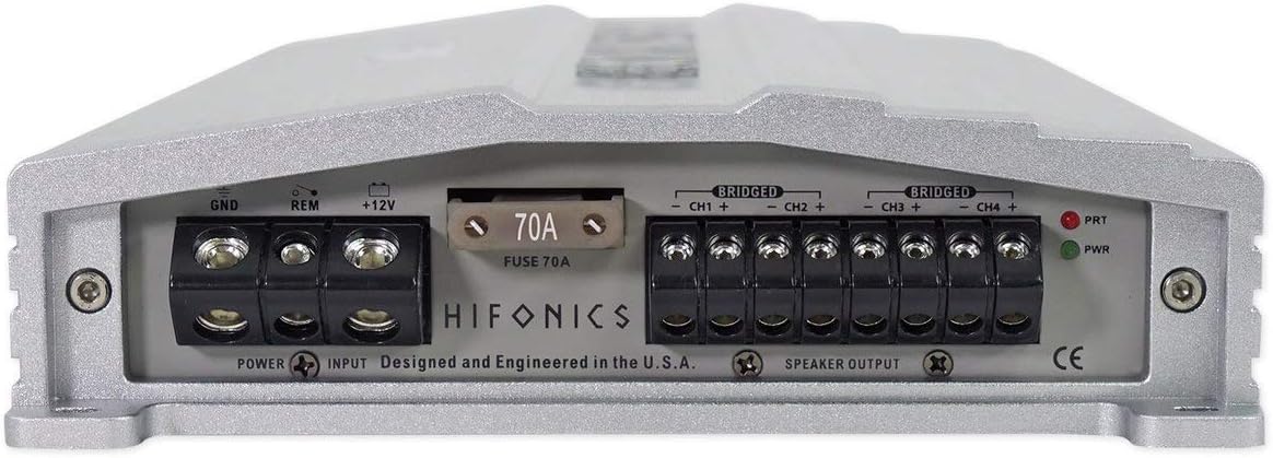 Hifonics ZG-1200.4 Zeus Gamma 1200 Watts 4-Channel Full Range Bridgeable Audio Amplifier Class A/B Amp for Car & Vehicles with Gravity Magnet Phone Holder Bundle
