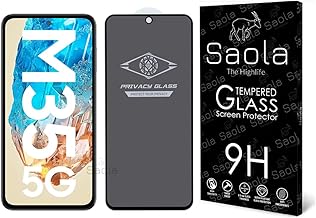 Saola® Ultra Privacy Tempered Glass For Samsung Galaxy M35 (PACK OF 1) with Free Installation Kit. Full screen Coverage. Free Replacement If Received Damaged - 6.6 inch