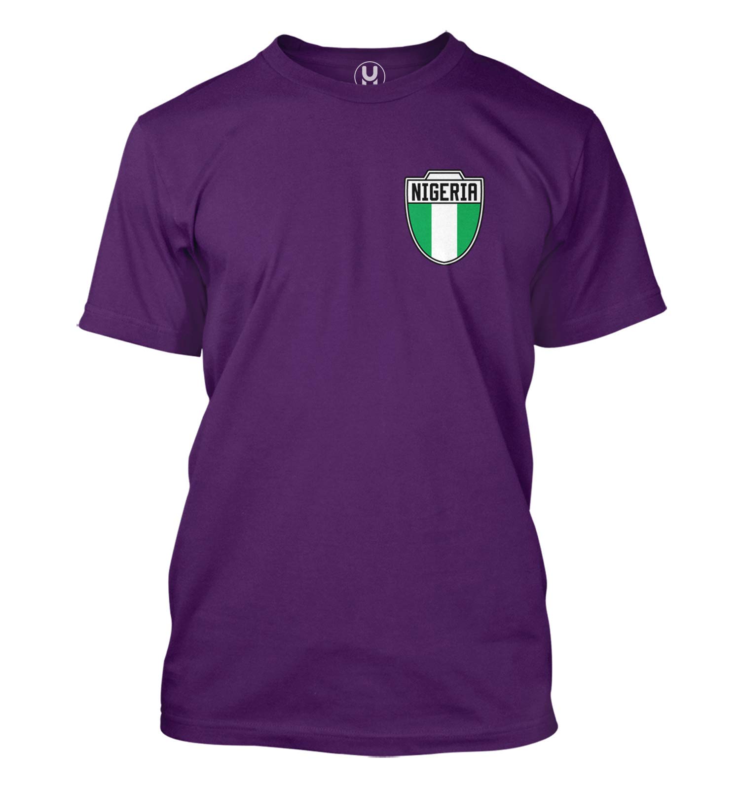 Nigeria Football Jersey - Africa National Soccer Men's T-Shirt (Purple, X-Large)