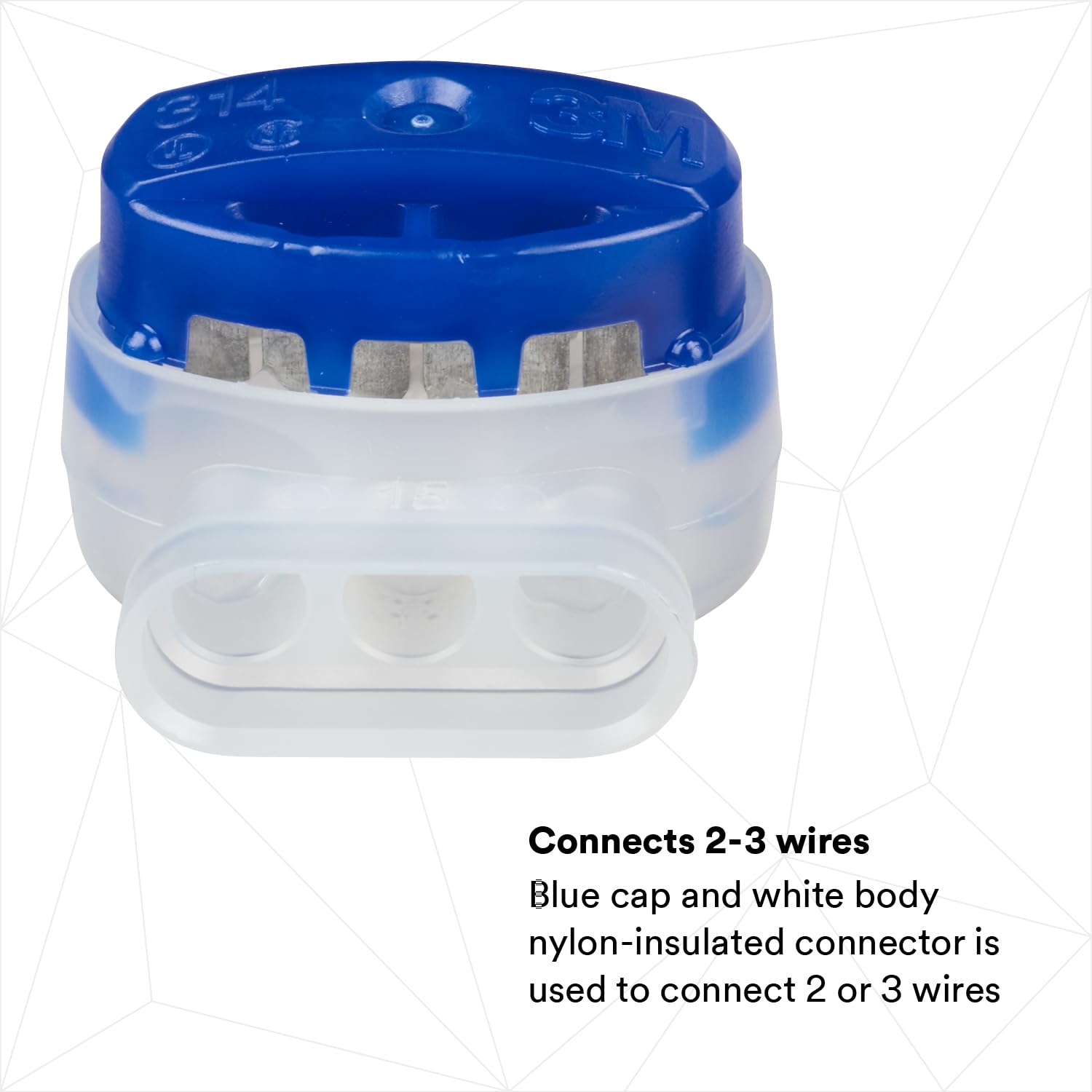 3M 314 80000209561 Łącznik Chroniący przed Wilgocią, Niebieski, 0,5 mm² - 1,5 mm²