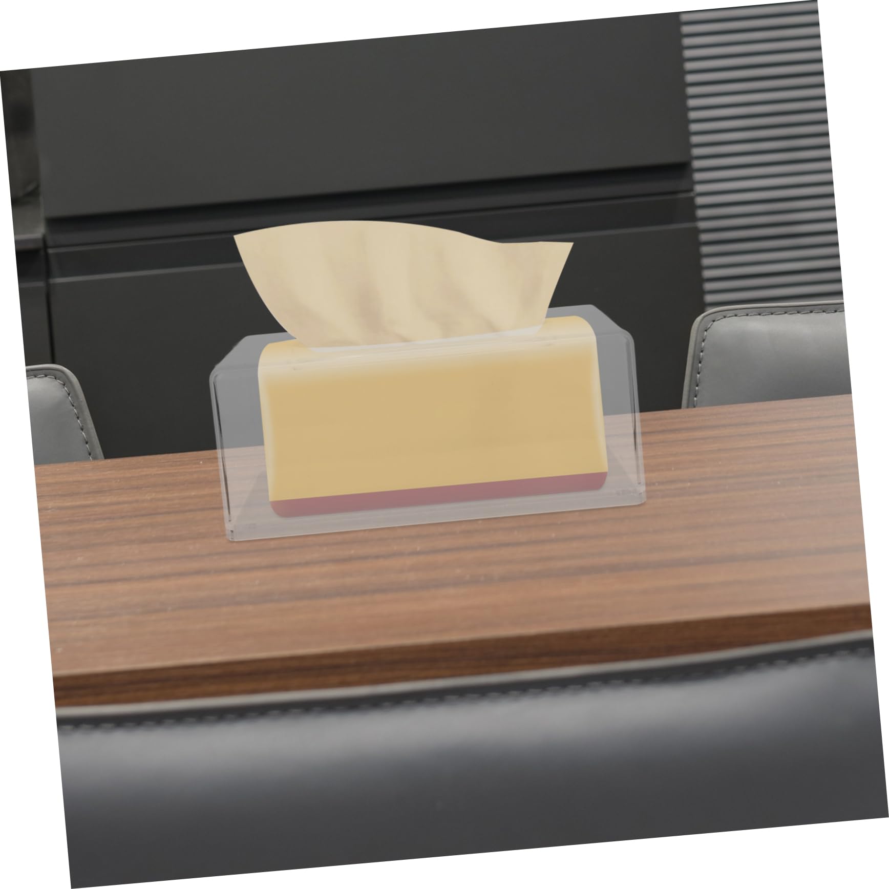 Taschentuch Box Behälter aus Acryl Papiertuchbox für Badezimmer und Küche mit Einfacher Öffnung für Taschentücher und Feuchttücher