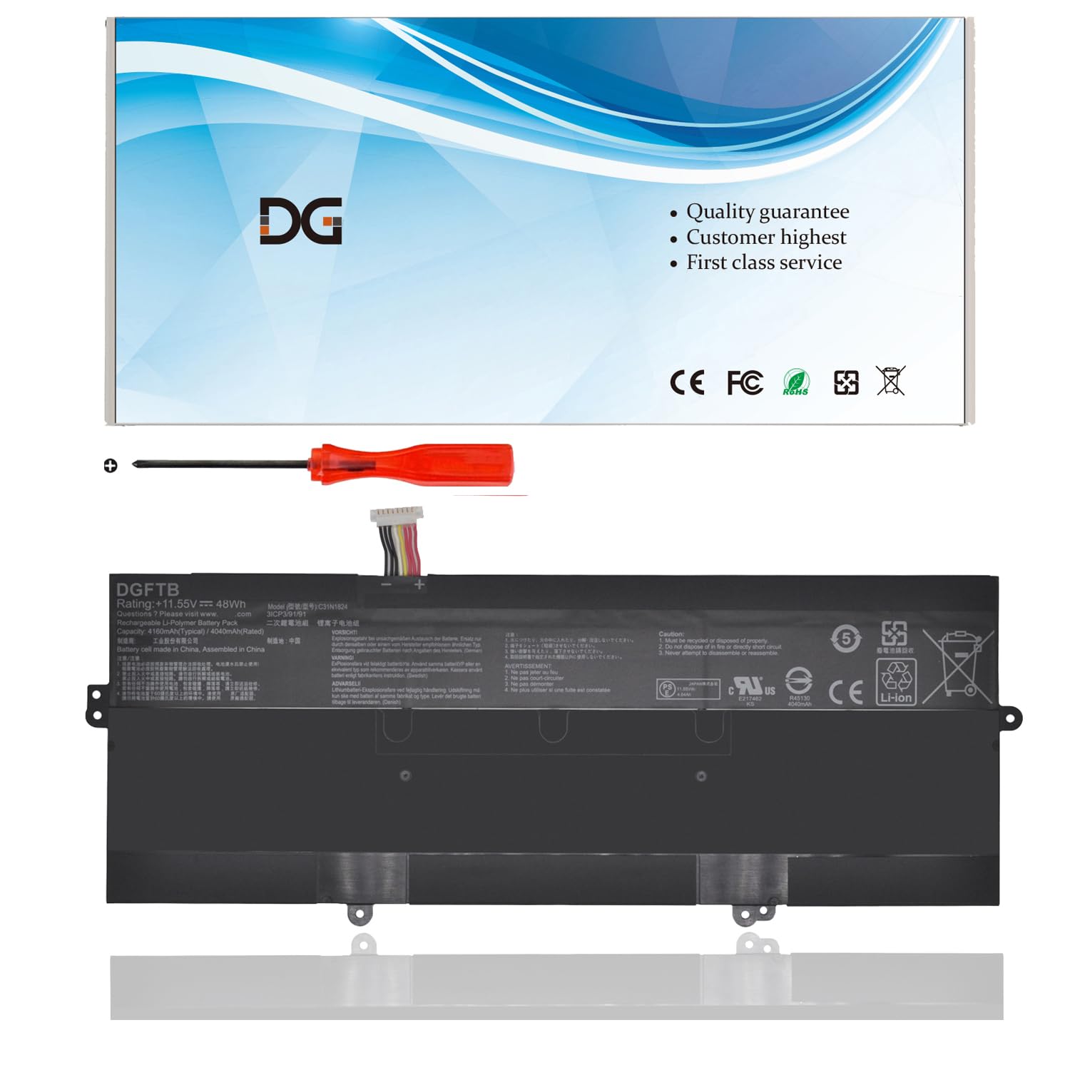 Amazon.com: DGFTB C31N1824 Laptop Battery for Asus