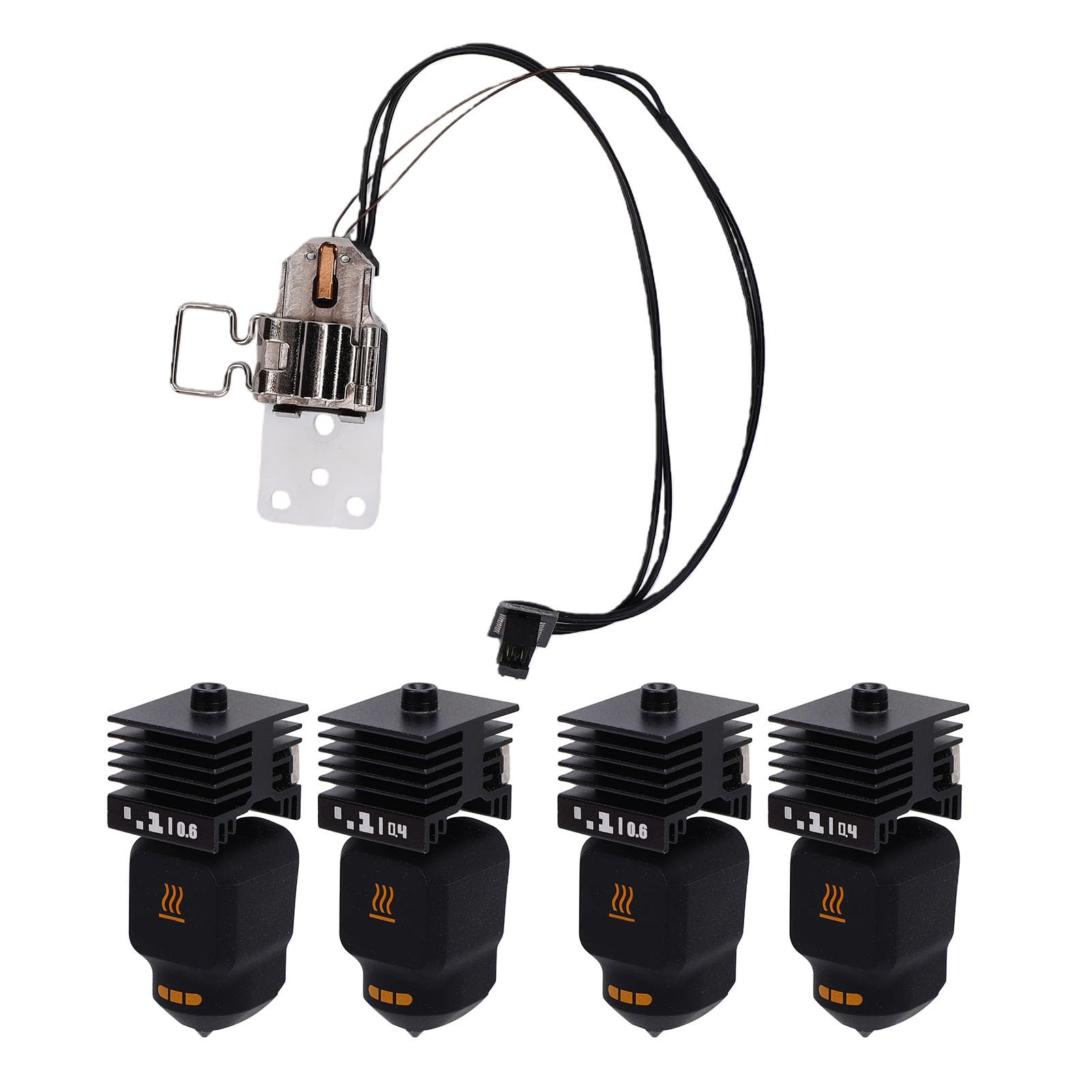 Fafeicy Kit Hotend para Impresora 3D, Acero Endurecido, 0,2 0,4 0,6 0,8 Mm