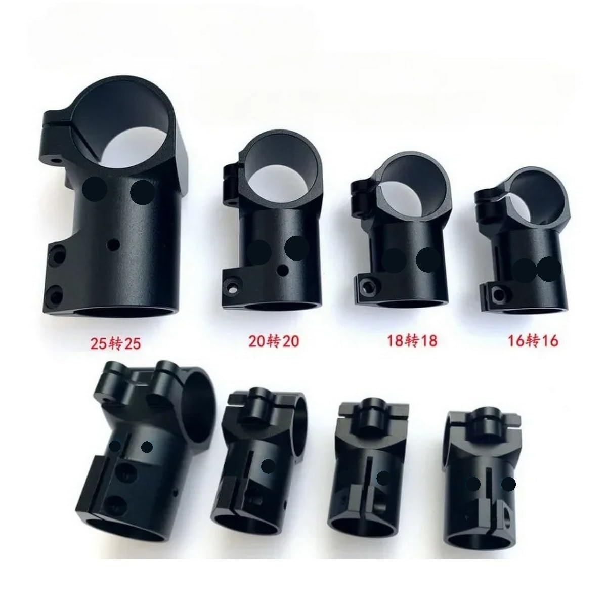 Abrazadera T aleación aluminio tubo 16-30mm tren aterrizaje dron