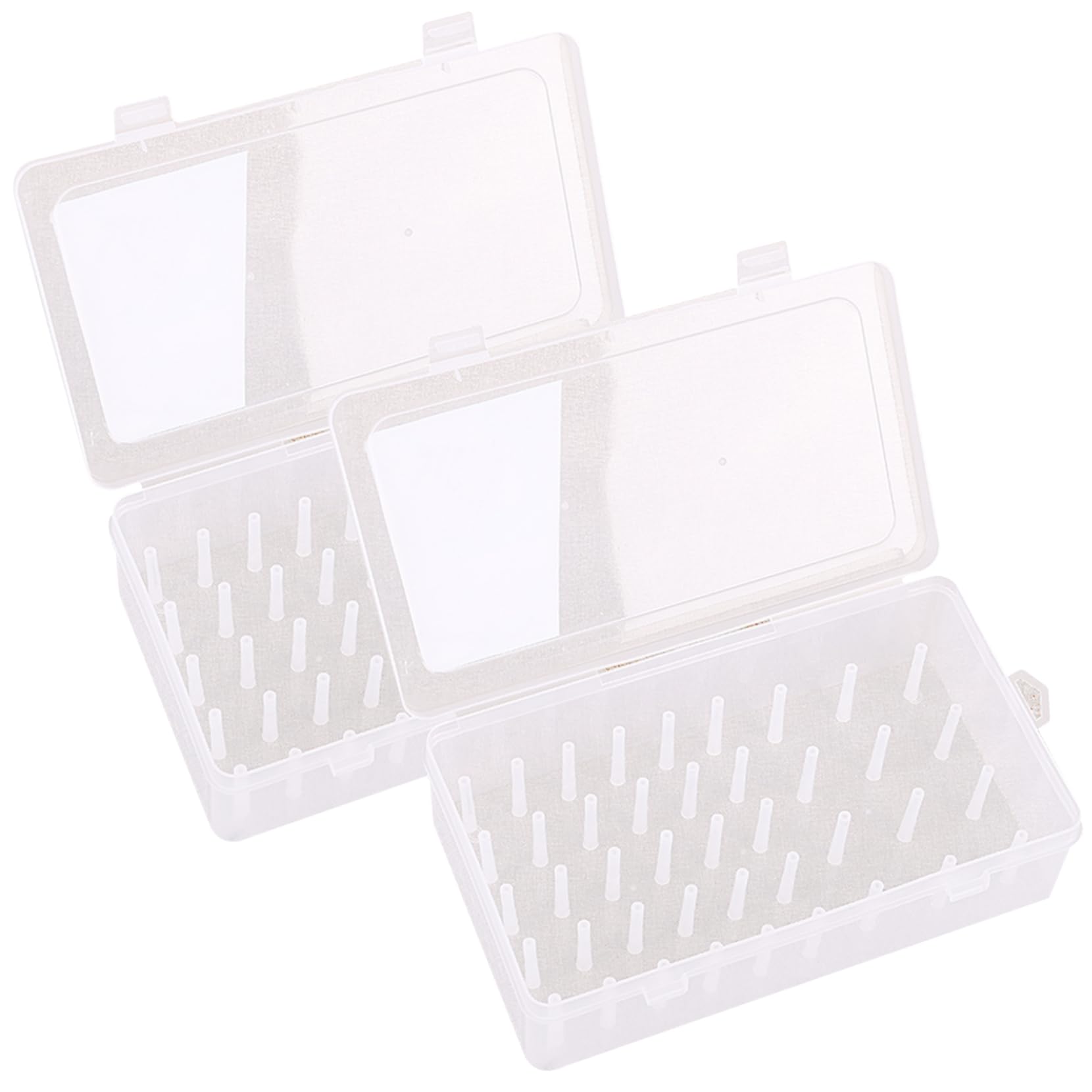 La conservazione del Filo di Cucito Contiene 42 Spool 2pcsish Filo Portano Vuoto vaccino di Cotone in plastica Scatola di Cucito a Prova di plastica per Bobine da Ricamo Trasparenti