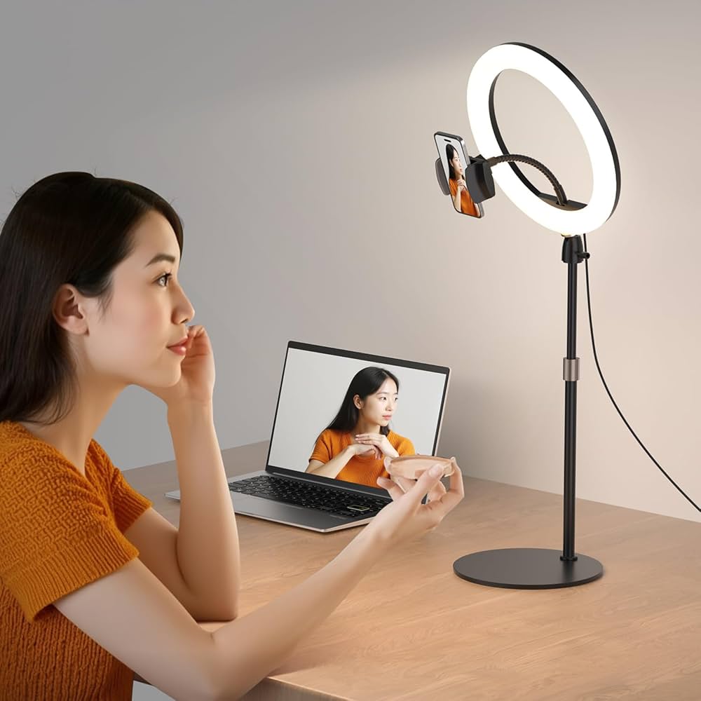❤プロ仕様❣動画配信やオンライン会議の必需品＆大定番♪❤リングライト Amazon.co.jp: Aureday LEDリングライト 女優ライト 撮影配信用