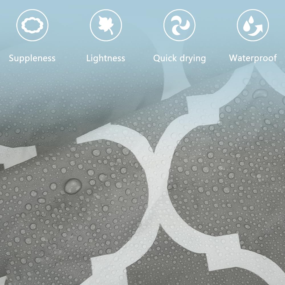 Tovaglia Rotonda Elastica Impermeabile 96 Cm - Lavabile, Per Interni Ed Esterni, Grigio - Foto 2