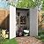 KINYING Outdoor Storage Cabinet Waterproof, Resin Vertical Outdoor Storage Shed for Patio Furniture, Garden Tools, Pool Accessories, Mower Storage (66 Cu.ft, Off White)