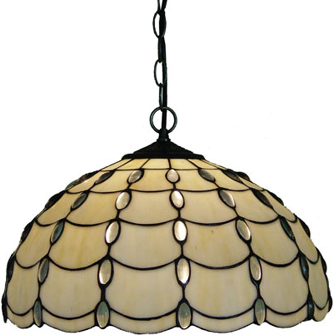 Amora Lighting AM1042HL16 Tiffany Style Cascade Pendant Lamp, 16Inch