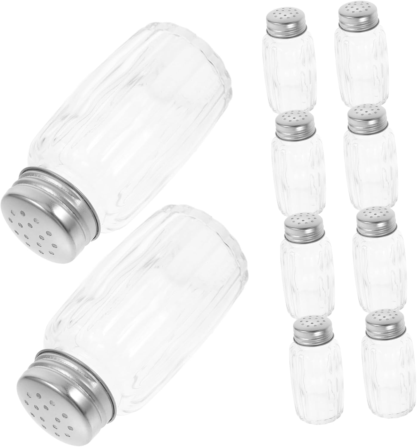 Zerodeko 10pcs Kitchen Seasoning Containers Lightweight Spice Jars for Home Outdoor Bbq Camping and Picnics Safe Reusable Easy to Use