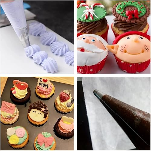 Miniatura 8 de Joyeee Bolsas de glaseado de 20 pulgadas, 100 bolsas desechables para decoración de pasteles para magdalenas de bricolaje, herramienta de