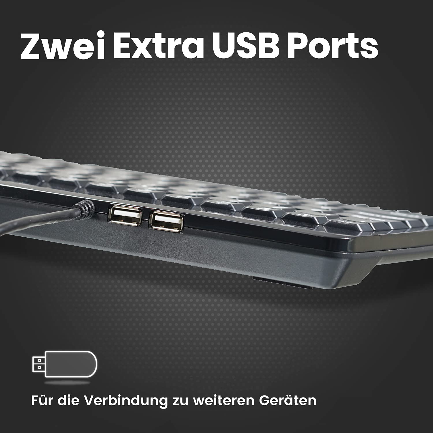 Perixx Compatible Tastatur PERIBOARD-505H Plus