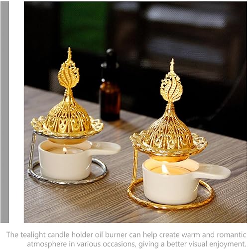 Miniatura 3 de Anneome Lámparas aromáticas Calentador de aceite esencial, quemador de aceite perfumado, soporte de vela de cerámica, difusor de aroma para el