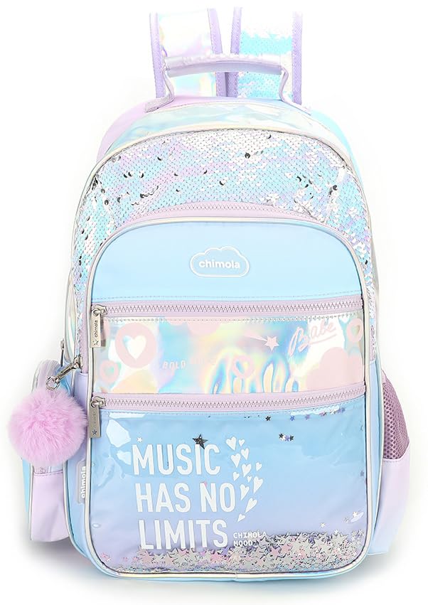 CHIMOLA Unisex Çocuk Sırt Çantası, Mavi, M